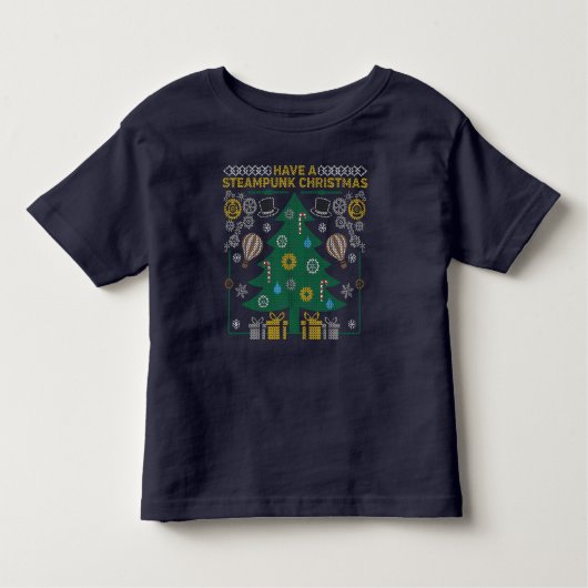 Magnifique T-shirt de Noël laid Steampunk (Devant)