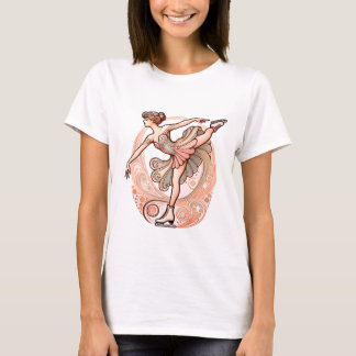Magnifique T-shirt femme Patineuse de glace Art No