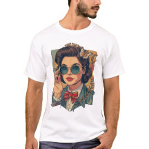 Magnifique T-Shirt rétro pour hommes de style vint