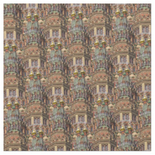 Magnifique tissu avec Moscou Russie