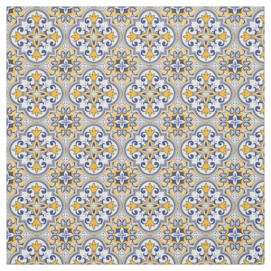 💙 💛 magnifique tissu Azulejos (Échantillon)