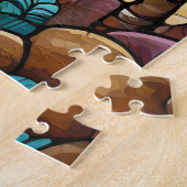 Magnifique Tropical vitrail art puzzle (Côté)