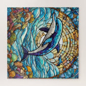 Magnifique Tropical vitrail art puzzle (Horizontal)