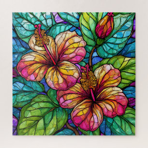 Magnifique Tropical vitrail art puzzle