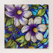 Magnifique Tropical vitrail art puzzle (Horizontal)