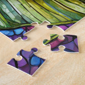 Magnifique Tropical vitrail art puzzle (Côté)