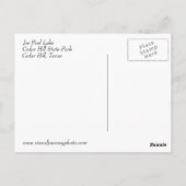 Magnifique vue sur la carte postale de Cedar Hill (Dos)