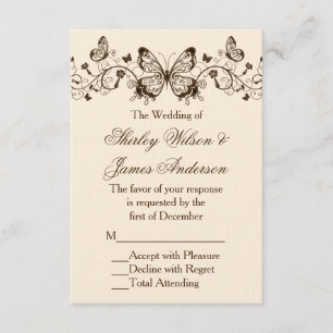 Magnifiquement Élégante Cartes RSVP de Mariage Pap
