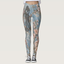 Magnifiques collants en dentelle florale bleu pous