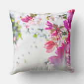 Magnifiques fleurs de bougainvillée coussin décora (Verso)