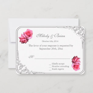magnifiques fleurs de rose double rose chaud RSVP