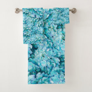 Magnifiques fleurs d'hortensia turquoise