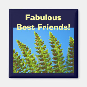 Magnifiques Meilleurs Amis ! aimants Frondes de Fo