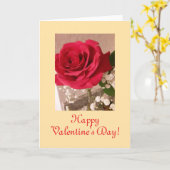 Magnifiques Roses en Fleur, Carte de la Saint-Vale (Fleur jaune)