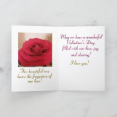 Magnifiques roses pour la Saint-Valentin, carte pl (Intérieur)