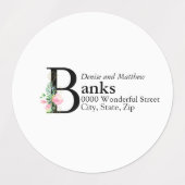 Magnolia-adreslabel Labels (Design 1)