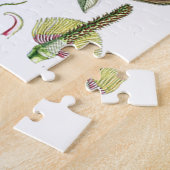 Magnolia Asian Flower  Old Illustration Legpuzzel (Zijkant)