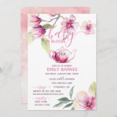 Magnolia Baby in Bloom Tea Invitation (Devant / Derrière)