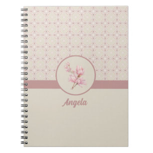 Magnolia Beige Ephemera Patroon Notitieboek