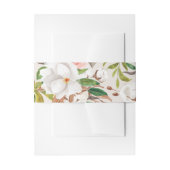 Magnolia Belly Band Wedding Invitation Wrap L201 Uitnodigingen Wikkel (Voorkant Voorbeeld)