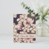 Magnolia Bewaar de datum bruiloft Magnolia uitnodi Save The Date (Staand voorkant)