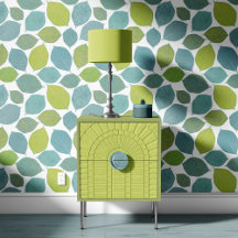 Magnolia Blad Appel Groen Teal Aqua Blauw