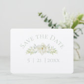 Magnolia Blanc Faire-Part de Mariage (Debout devant)
