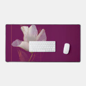 Magnolia blanche ligne dorée Magenta (Clavier et souris)