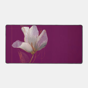 Magnolia blanche ligne dorée Magenta