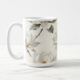 Magnolia Bloei Zachte Neutrale Patroon Koffiemok