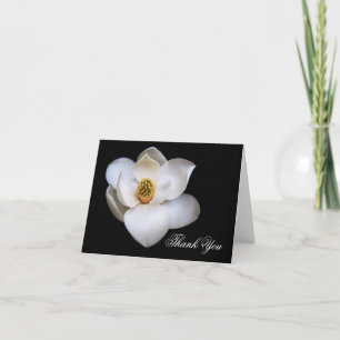Magnolia Bloem Bedankkaartjes Blank Binnenkant Bedankkaart