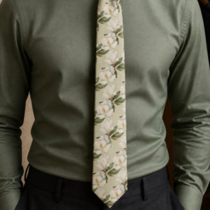 Magnolia Bloem Halsband Stropdas