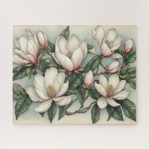Magnolia Bloemen Legpuzzel