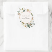Magnolia Bloemen Ronde Sticker (Tas)