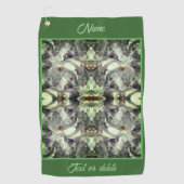 Magnolia bloesems Abstract gepersonaliseerd Golfhanddoek (Voorkant)