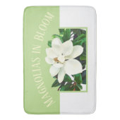 Magnolia Bloom | Grote groene badmat (Voorkant Verticaal)