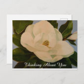 Magnolia Bloom Penser À Vous Carte Postale (Devant / Derrière)