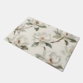 Magnolia Bloom Soft Neutral Pattern Deurmat (Schuin)
