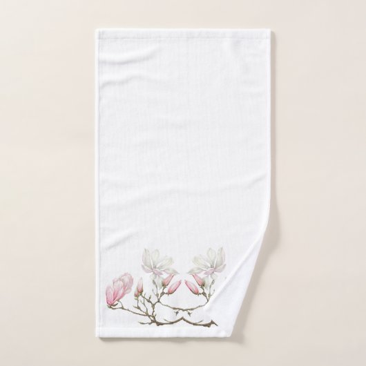 Magnolia Blooms Bathroom Towel Set Bad Handdoek (Handdoek)