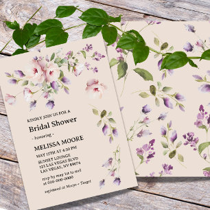 Magnolia Blooms Bridal Shower Invitation Kaart