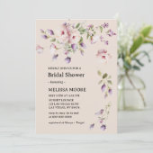 Magnolia Blooms Invitation de douche nuptiale (Debout devant)