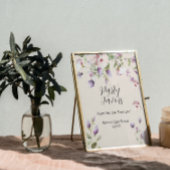 Magnolia Blooms Party Favor Sign Poster