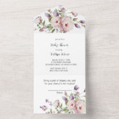 Magnolia Blooms Thème Tout En Une Invitation (À l'intérieur)