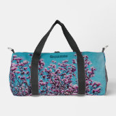 Magnolia Blossom Blue Sky Schilderen Aangepast Plunjezak (Voorkant)