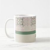 Magnolia Blossom Ephemera Pattern Koffiemok (Links)