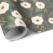 Magnolia Blossom Floral Cadeaupapier (Rol Hoek)