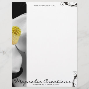 Magnolia Blossom Letterhead Briefhoofd