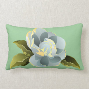 Magnolia Blossom met bladeren Kussen