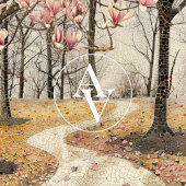  Magnolia Blossom Mozaïek Botanisch Park Poster