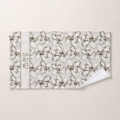 Magnolia Blossom Neutral Grey Bath Set Bad Handdoek (Handdoek)